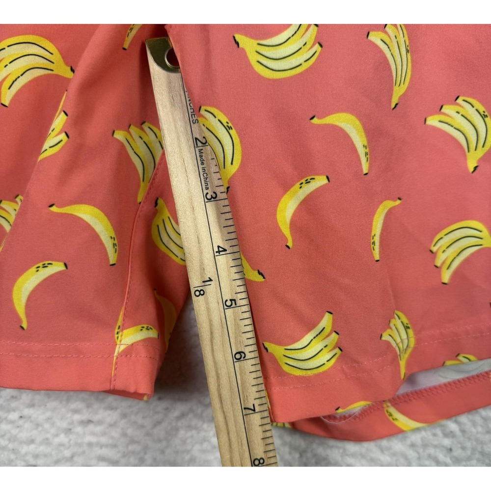 Maamgic Swim Trunks Mens XL Orange Banana Print Quick Dry Mesh Lined Shorts - Picture 7 of 9